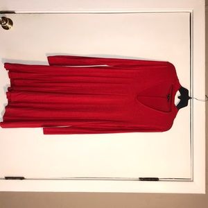 Red key hole dress gently worn